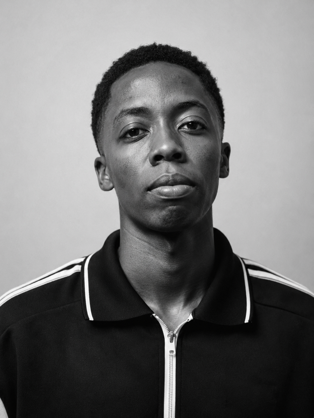 Akram Bulega, Ugandan professional goalkeeper, studio portrait